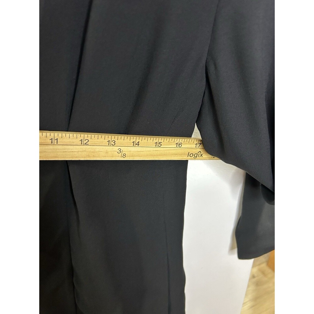 Eileen‎ Fisher 100% Silk Black Open Slit Cardigan Size XXS - Picture 5 of 10
